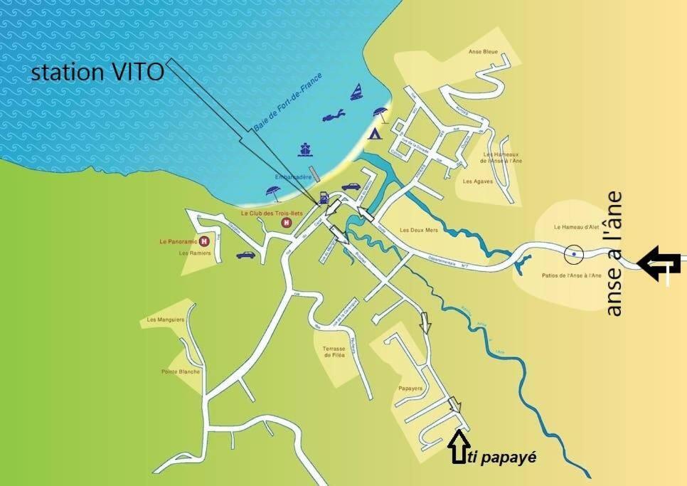 Appartamento Ti' Papaye Anse A L'Ane Les Trois-Ilets Esterno foto